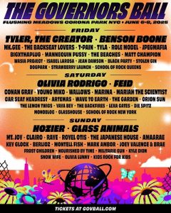 Governors Ball has released details for its 2025 Lineup.