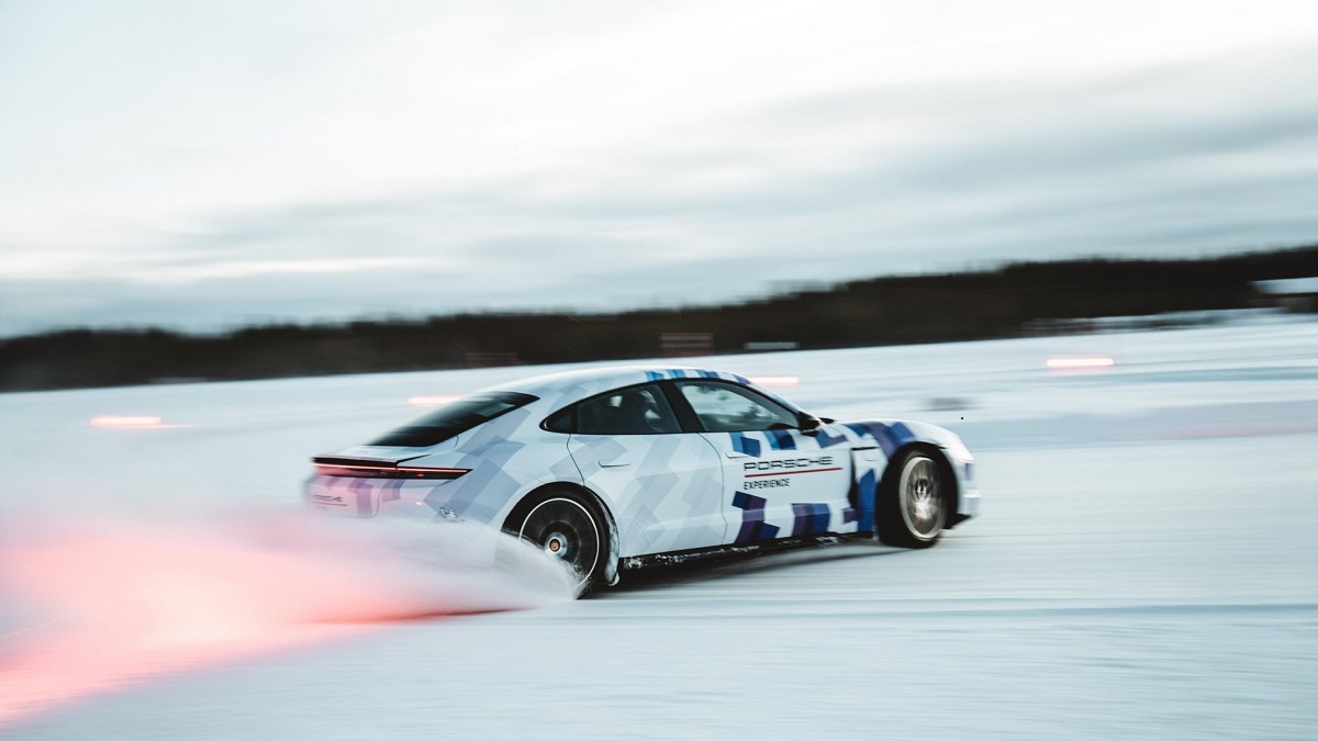 Ice Drift | Porsche Taycan Sets New Guinness World Record