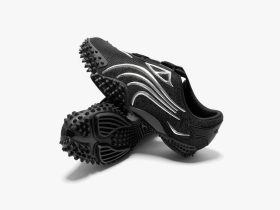 PUMA’s Mostro sneaker, a true icon of avant-garde footwear, is reimagined in a bold new metallic edition. Further amplifying the Mostro’s futuristic DNA, the latest iteration dazzles with a shimmering metallic finish.